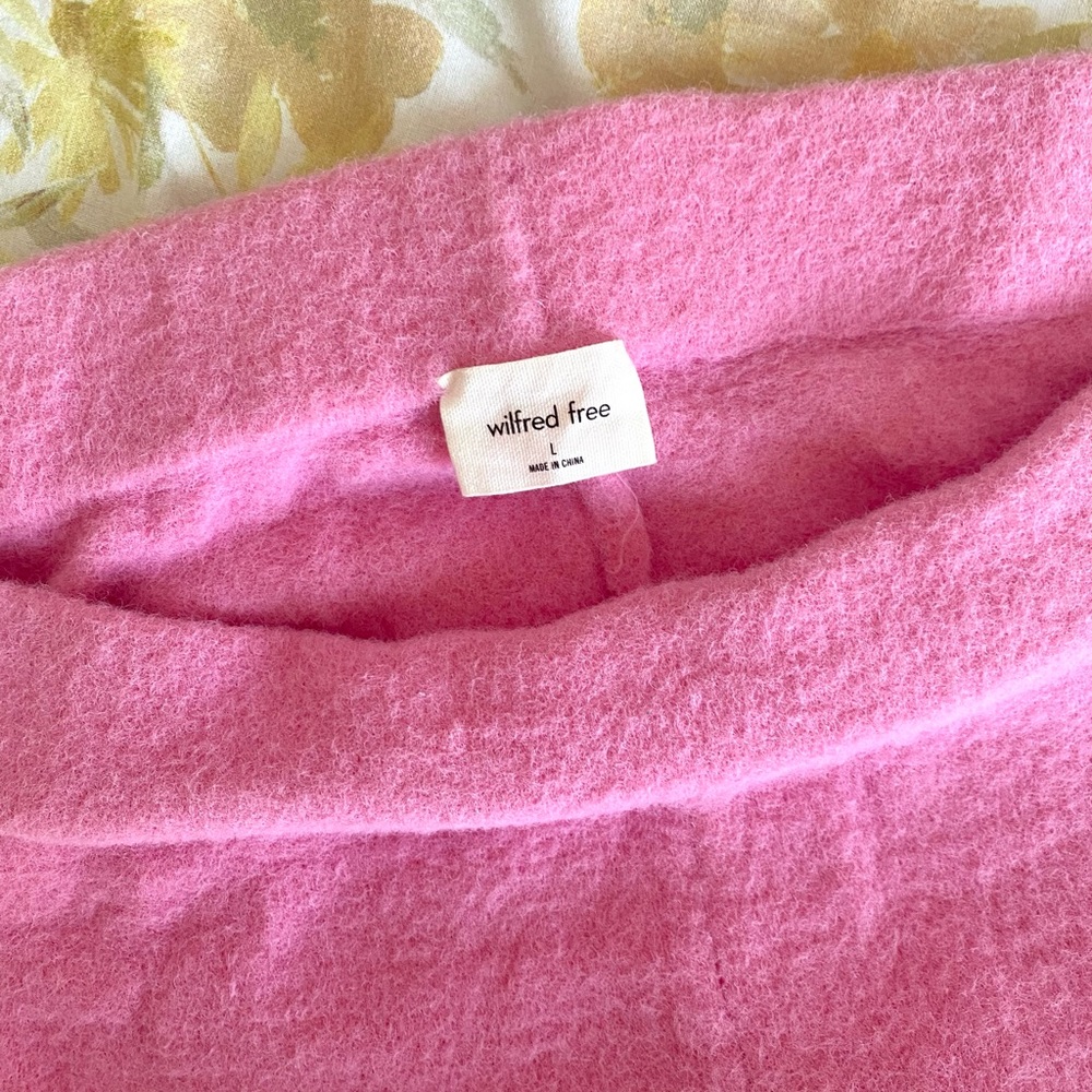 ARITZIA WILFRED FREE HUSH KNIT PANT / BUBBLE PINK / SWEATER MATERIAL
